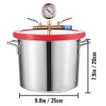VEVOR 2-Gallon Acrylic Lid Vacuum Chamber
