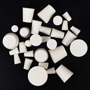 29-Pack Solid Rubber Stoppers in 10 Sizes