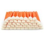 200pcs 5.11" Foam Cleaning Swab Sticks - Orange