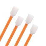200pcs 5.11" Foam Cleaning Swab Sticks - Orange