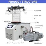 HNZXIB -60℃ Vacuum Freeze Dryer for Labs