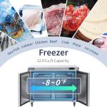 48" Commercial Undercounter Freezer with Fan Cooling