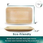 Biodegradable Palm Leaf 9"x6" Deep Plates - 25 Pack