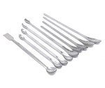 9-Piece Stainless Steel Lab Scoop & Spatula Set