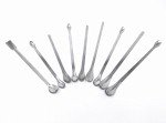 9-Piece Stainless Steel Lab Scoop & Spatula Set