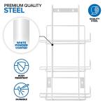 White Metal Triple Gloves Dispenser and Tissue Holder