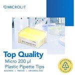 Microlit Low-Retention Micropipette Tips, 200 µl, 960-Pack