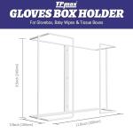 Glove and Tissue Box Holder with Rack