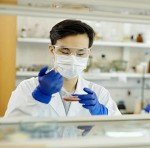 Inspire Cobalt Blue Nitrile Exam Gloves, Medium