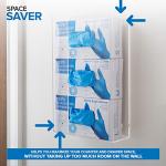 Triple Acrylic Gloves Dispenser and Tissue Box Holder