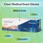 1000 Disposable Latex-Free Vinyl Medical Gloves