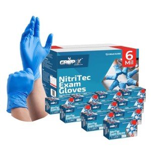 London Labs Nitritec 6 Mil Latex Free Exam Gloves - 1000 Count, Small