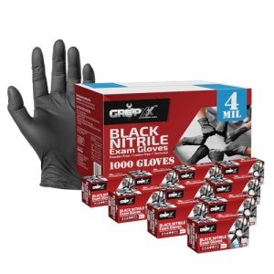London Labs GRIPXX Black Nitrile Gloves - 4 Mil