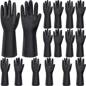 Chumia Heavy Duty Chemical Resistant Latex Gloves