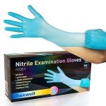 Disposable Blue Nitrile Gloves - Medium, 100 Count