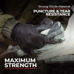 London Labs GRIPXX Black Nitrile Gloves - 4 Mil