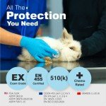 Disposable Blue Nitrile Gloves - Medium, 100 Count