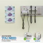 White Metal Triple Gloves Dispenser and Tissue Holder