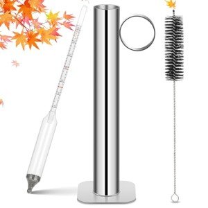 Maple Syrup Hydrometer Kit with Stainless Steel Cup