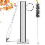 Maple Syrup Hydrometer Kit with Stainless Steel Cup