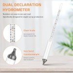 Maple Syrup Hydrometer Kit with Stainless Steel Cup