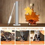 Maple Syrup Hydrometer Kit with Stainless Steel Cup