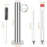 Maple Syrup Hydrometer Kit with Stainless Steel Cup