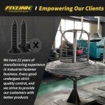 FIXLINK Premium Flat Head Wood Screws - 120 Pack