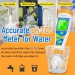 Digital pH and EC Meter for Water Testing