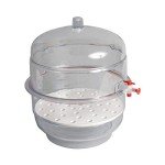 6" Polycarbonate Vacuum Desiccator by United Scientific