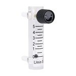 Oxygen Flow Meter 0-5 LPM Acrylic Fittings