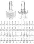 QWORK Luer Lock Hose Barb Adapter Set, 50 Pcs