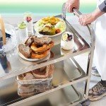 Stainless Steel 3-Tier Rolling Utility Cart