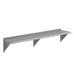 AmGood 72" Stainless Steel Wall Shelf - NSF Certified