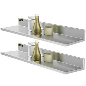 Heavy Duty Stainless Steel Wall Shelf 44 lbs
