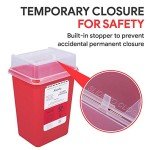 Alcedo 1 Quart Biohazard Sharps Containers (3-Pack)