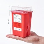 Alcedo 1 Quart Biohazard Sharps Containers (3-Pack)