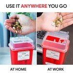 Alcedo 1 Quart Biohazard Sharps Containers (3-Pack)