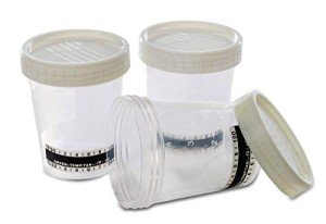 50 Urine Specimen Cups with Lids and Strips
