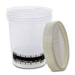 50 Urine Specimen Cups with Lids and Strips