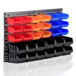 Multi-Color Wall-Mounted Parts Rack Organizer