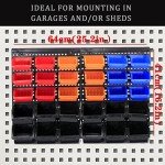 Multi-Color Wall-Mounted Parts Rack Organizer