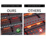 Multi-Color Wall-Mounted Parts Rack Organizer