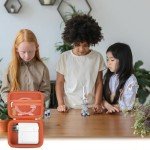 BOVKE Kids Microscope Travel Case, Orange