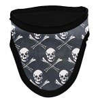 Lightweight PVC Radiation Protection Thyroid Collar - Skulls