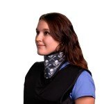 Lightweight PVC Radiation Protection Thyroid Collar - Skulls