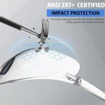 24 Pack Safety Glasses with Clear Lenses