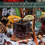 Stemless Wine Glasses Set - Wine Molecule Design