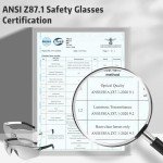 24 Pack Safety Glasses with Clear Lenses