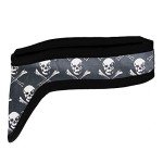 Lightweight PVC Radiation Protection Thyroid Collar - Skulls